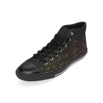 Men's Minimal Paint Splatter Print Canvas High Top Shoes