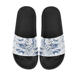 Women's Paint Splatter Print Sliders Sandal
