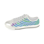 Women's Checkers Print Canvas Low Top Shoes