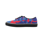 Men's Camouflage Maze Print Canvas Low Top Shoes