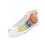 Men's Folksy Mandala Print Canvas High Top Shoes