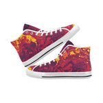 Men's Fiery Camouflage Print High Top Canvas Shoes