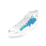 Women's Paint Splatter Print Canvas High Top Shoes