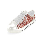 Women's Zebra Art Print Canvas Low Top Shoes