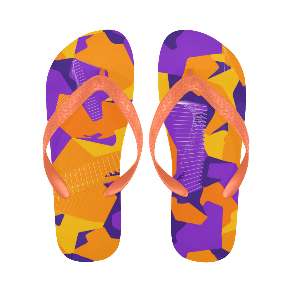 Women's Camouflage Print Abstract Flip Flops
