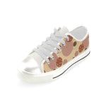 Women's Earthy Polka Dots Print Low Top Canvas Shoes