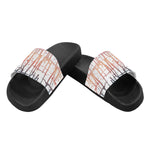 Women's Criss Cross Paint Splatter Print Sliders Sandal