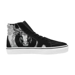 Men's Taurus Zodiac Print Canvas High Top Shoes