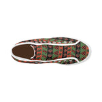 Men's Christmas Plaids Print Canvas High Top Shoes