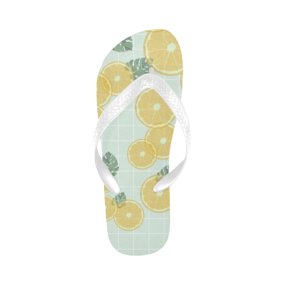 Women's Fizzy Lemons Casual Print Abstract Flip Flops