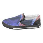 Men's Casual Acid Print Canvas Slip-on Shoes