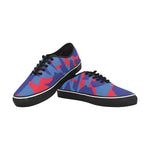 Men's Camouflage Maze Print Canvas Low Top Shoes