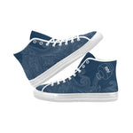 Women's Aquarius Water Bearer Zodiac Print Canvas High Top Shoes