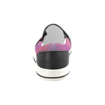 Men's Purple Solids Print Canvas Slip-on Shoes