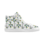 Women's Atomic Polka Print Canvas High Top Shoes