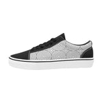 Women's Monochrome Print Canvas Low Top Shoes