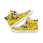 Men's Geometrical Camouflage Print High Top Canvas Shoes