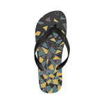 Women's Diffuse Geometrical Print Abstract Flip Flops