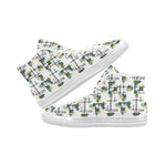 Women's Atomic Polka Print Canvas High Top Shoes