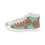 Women's Mandala Print Canvas High Top Shoes