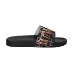 Women's Criss Cross Paint Splatter Print Sliders Sandal
