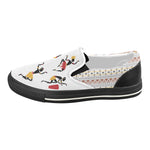 Women's Dancing Silhouette Tribal Print Slip-on Canvas Shoes