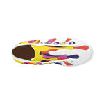 Men's Paint Splatter Print High Top Canvas Shoes