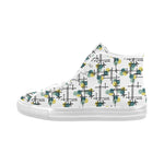 Women's Atomic Polka Print Canvas High Top Shoes