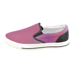 Men's Purple Solids Print Canvas Slip-on Shoes