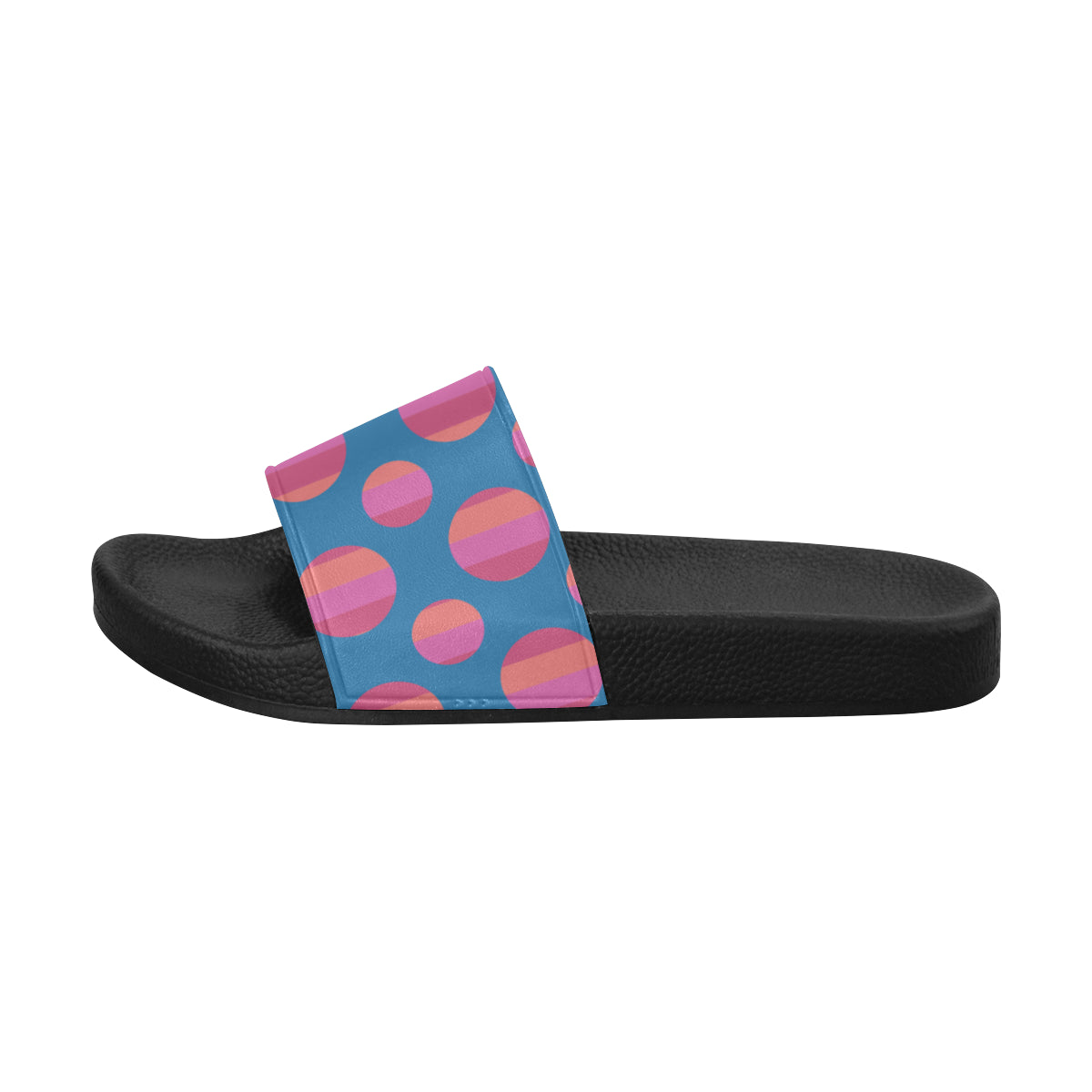 Women's Polka Print Sliders Sandals