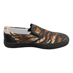 Women's Tiger Print Canvas Slip-on Shoes