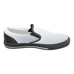 Men's Light Blue Solids Print Canvas Slip-on Shoes
