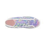 Women's Pastel Shades Paint Splatter Print Canvas High Top Shoes