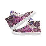 Women's Snake Skin Print Canvas High Top Shoes