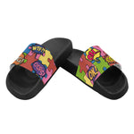 Men's Comic Bubbles Pop Art Print Canvas Sliders