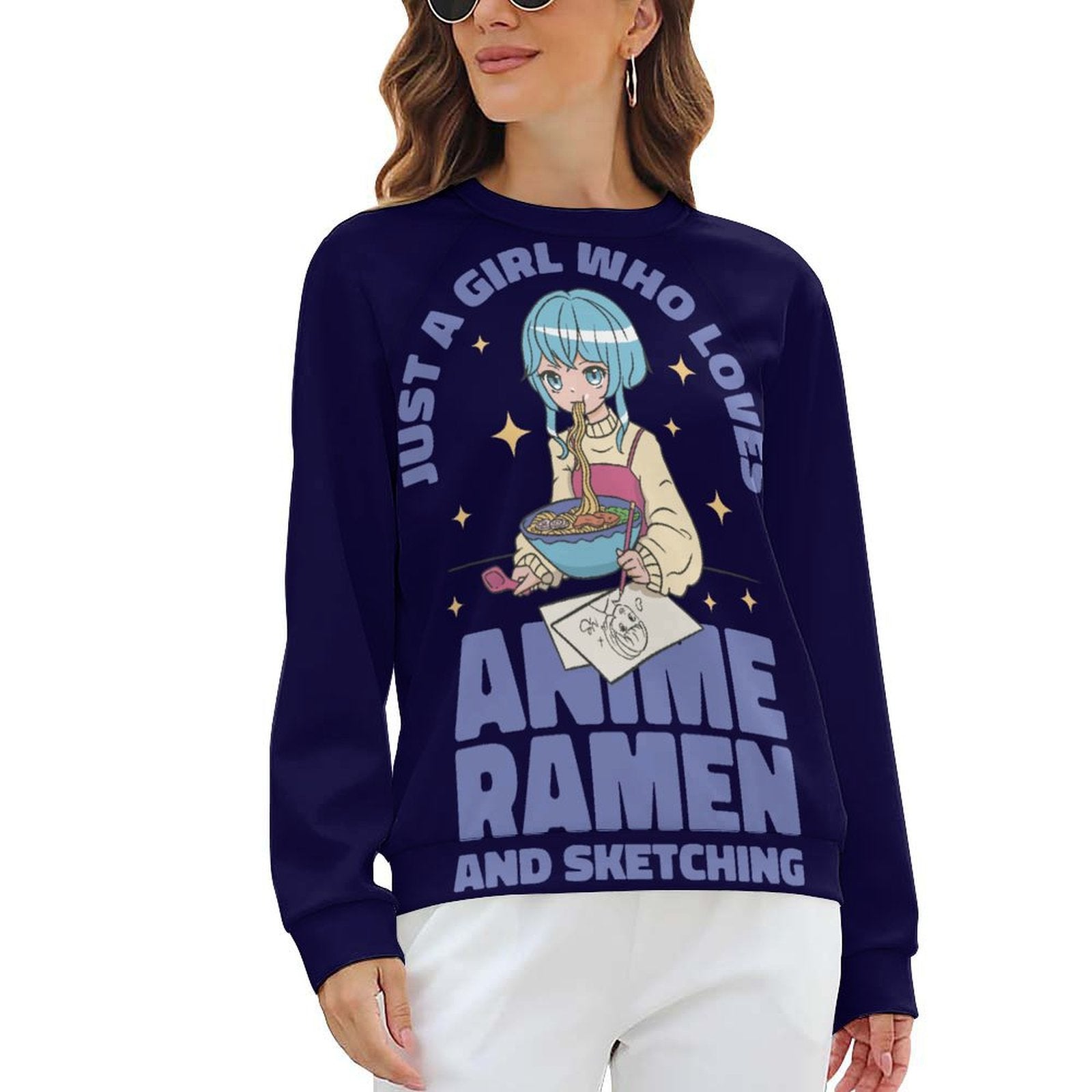 Women's Just A Girl Anime Sweatshirt