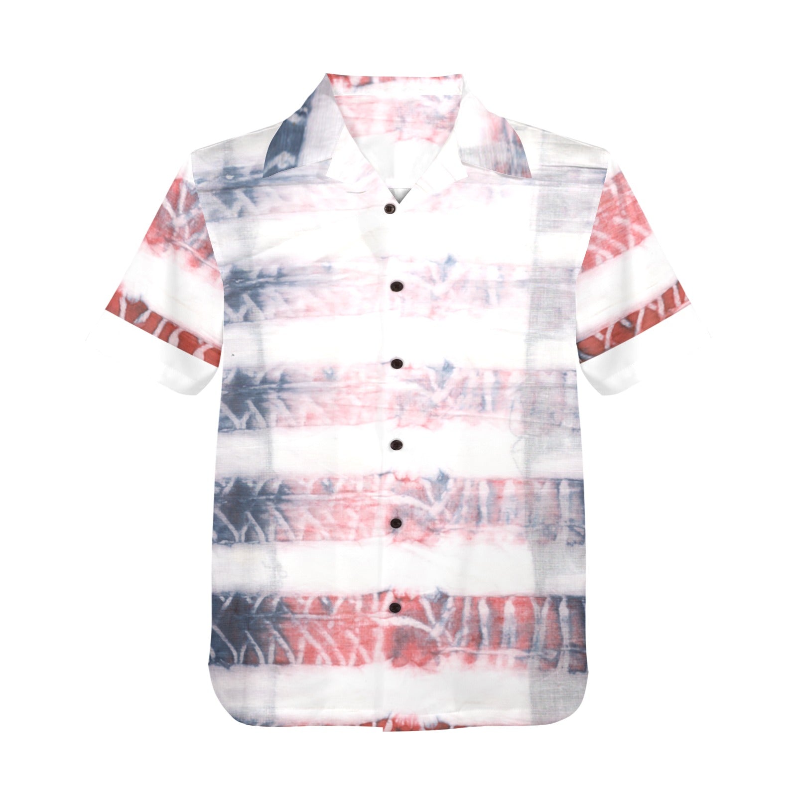 Men's Tribal Tie-Dye Abstract Half Sleeve Shirt