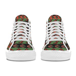 Women's Christmas Stripped Abstract High Top Shoes