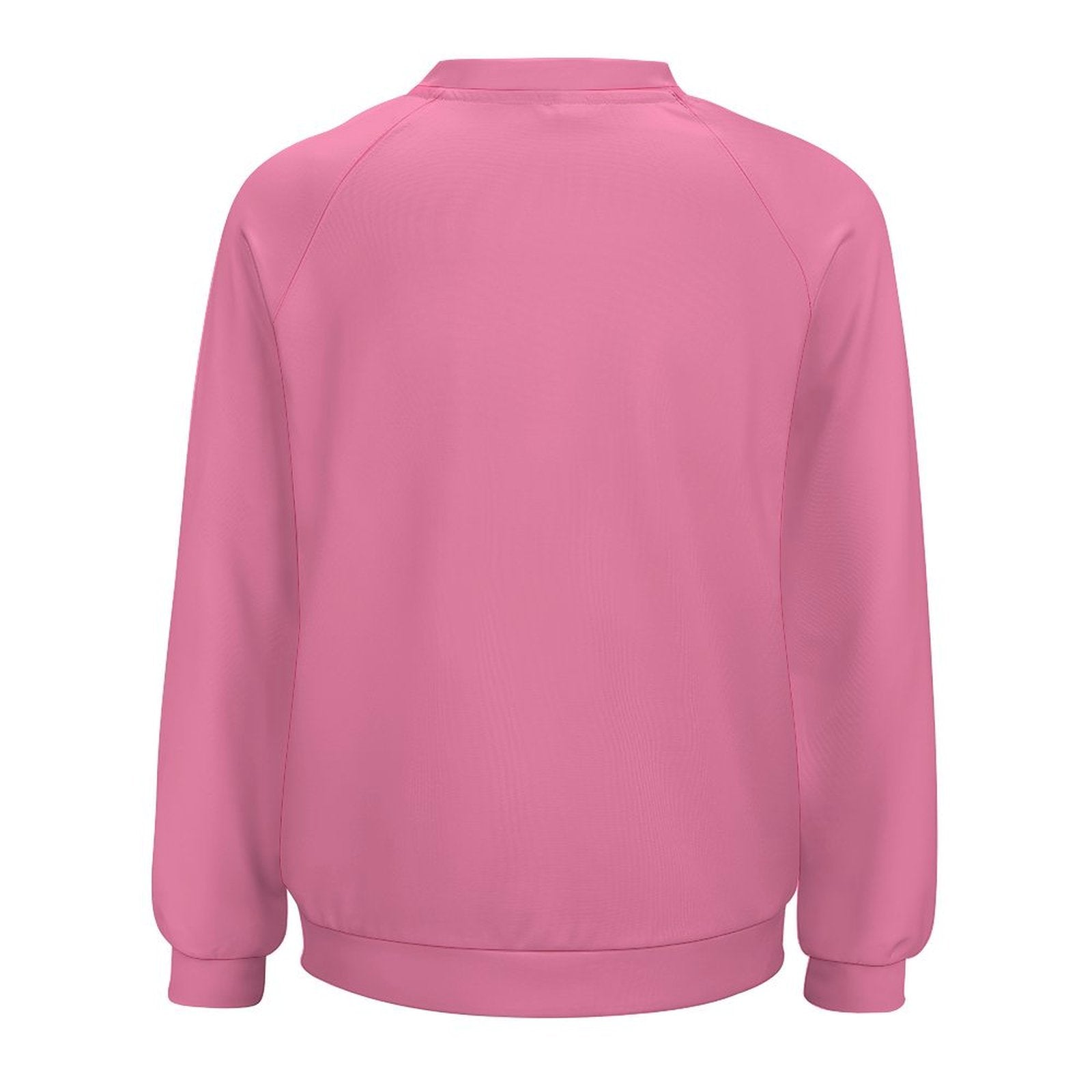 Women's Light Thulian Pink Solid Sweatshirt