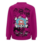 Women's One Piece Skull Anime Sweatshirt