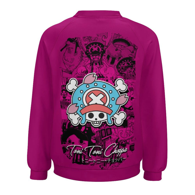 Women's One Piece Skull Anime Sweatshirt