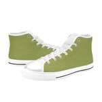 Women's Dark Tan Solid High Top Shoes
