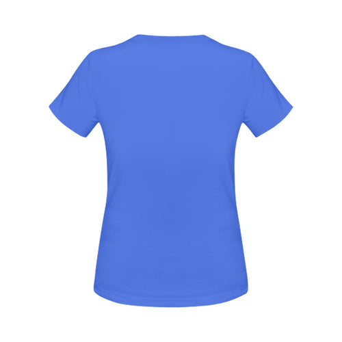 Women's Azure Solid Classic T-shirt