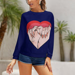 Women's Beautiful Heart Abstract Sweatshirt