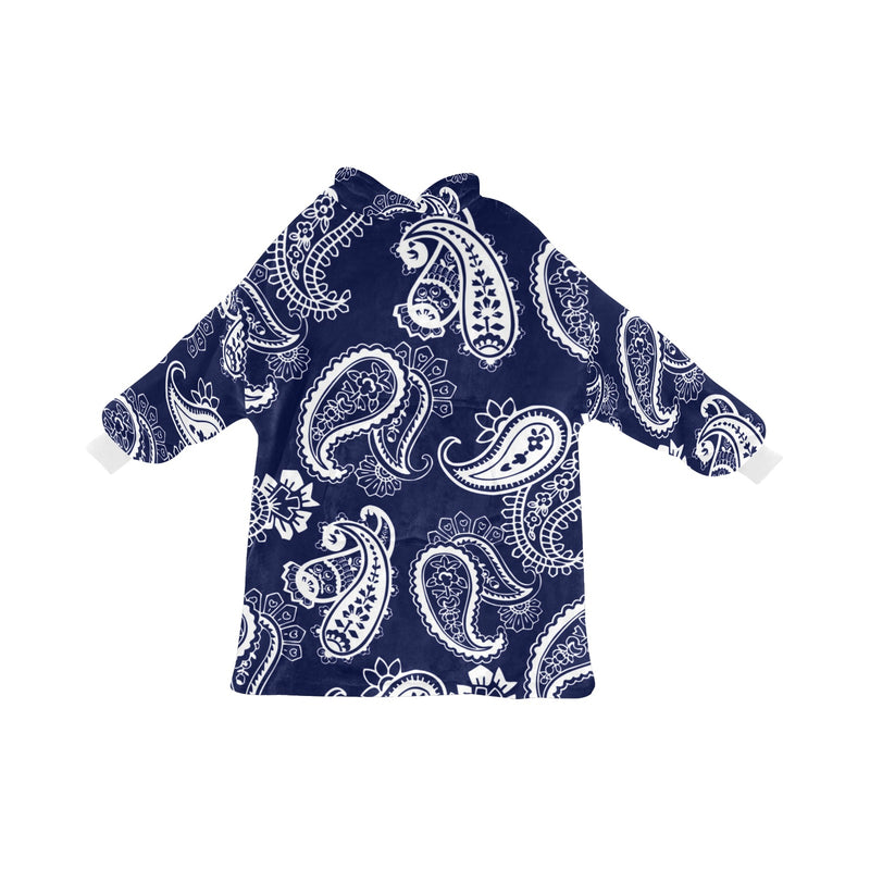 Women's Traditional Indian Paisley Abstract Blanket Hoodie