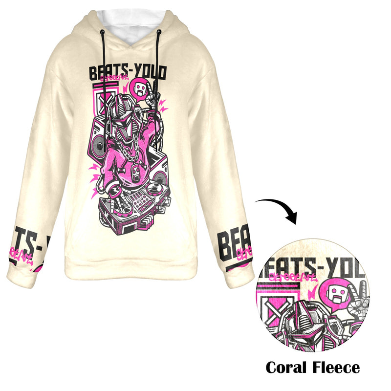 Women's BEATS-YOLO Streetwear Flannel Hoodie