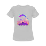 Women's Giant Mushroom Acid & Punk Classic Fit T-shirt