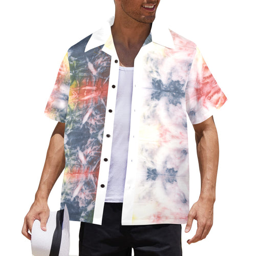 Men's Cosmo Tie-Dye Abstract Half Sleeve Shirt