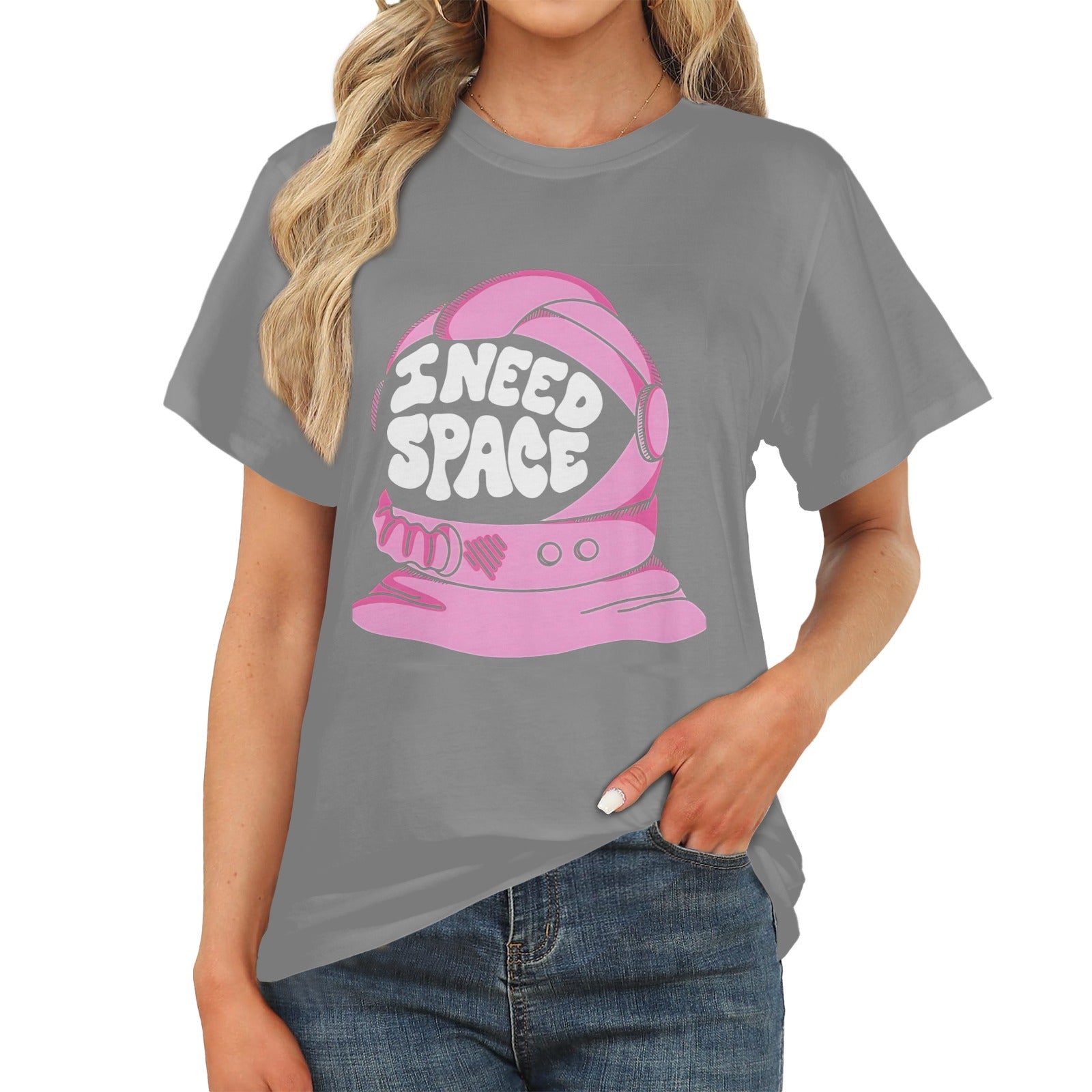Women's I Need Space Streetwear Classic Fit T-shirt