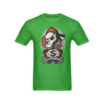 Men's Drip Skull Streetwear Classic Fit T-shirt